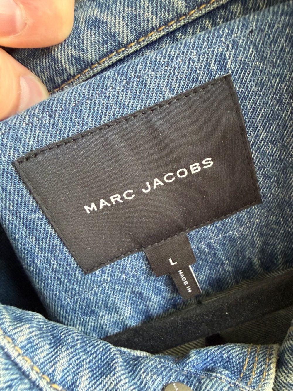 Marc Jacobs Patchwork Denim Jacket - Mixed Blue - Picture 2 of 5